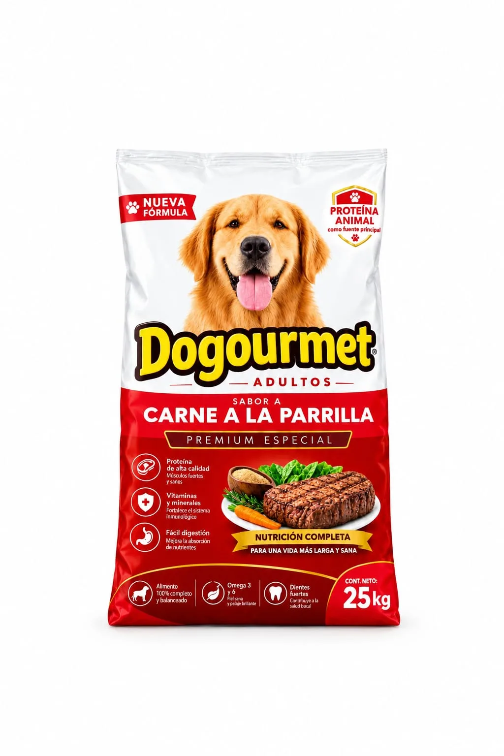 DOGOURMET CARNE PARRILLA X 25  KG