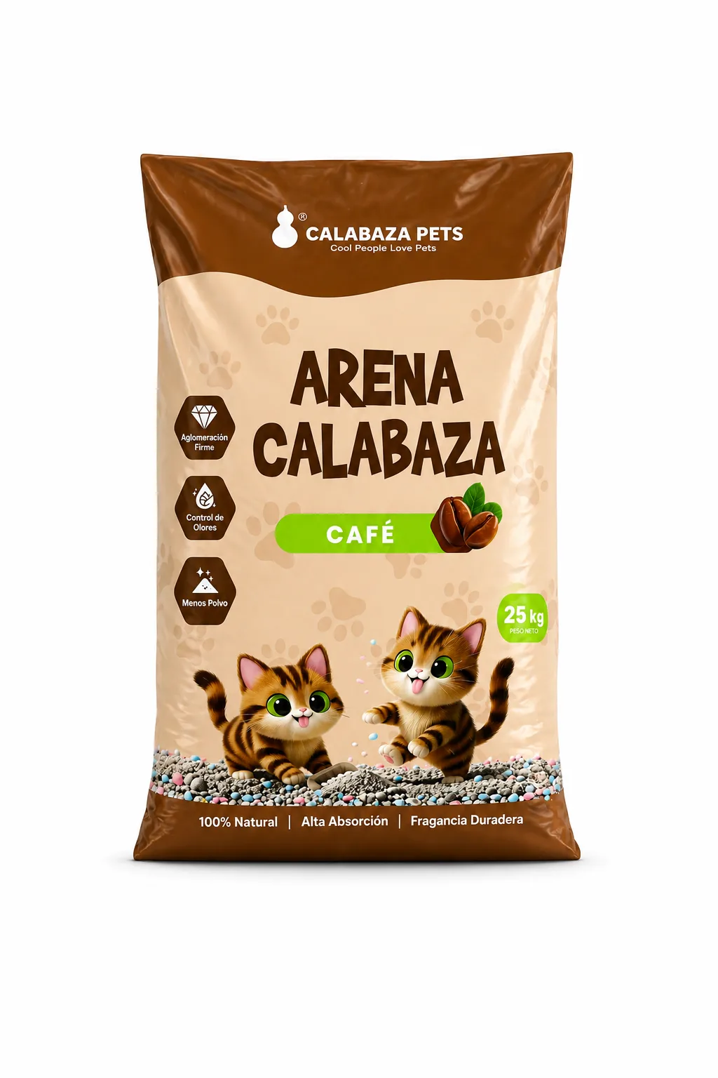 ARENA CALABAZA X 25 KG AROMA CAFE