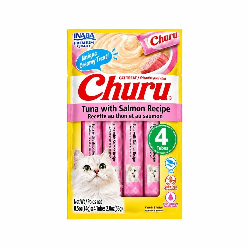 CHURU CATS X 4 UNDS RECETA DE ATUN CON SALMON