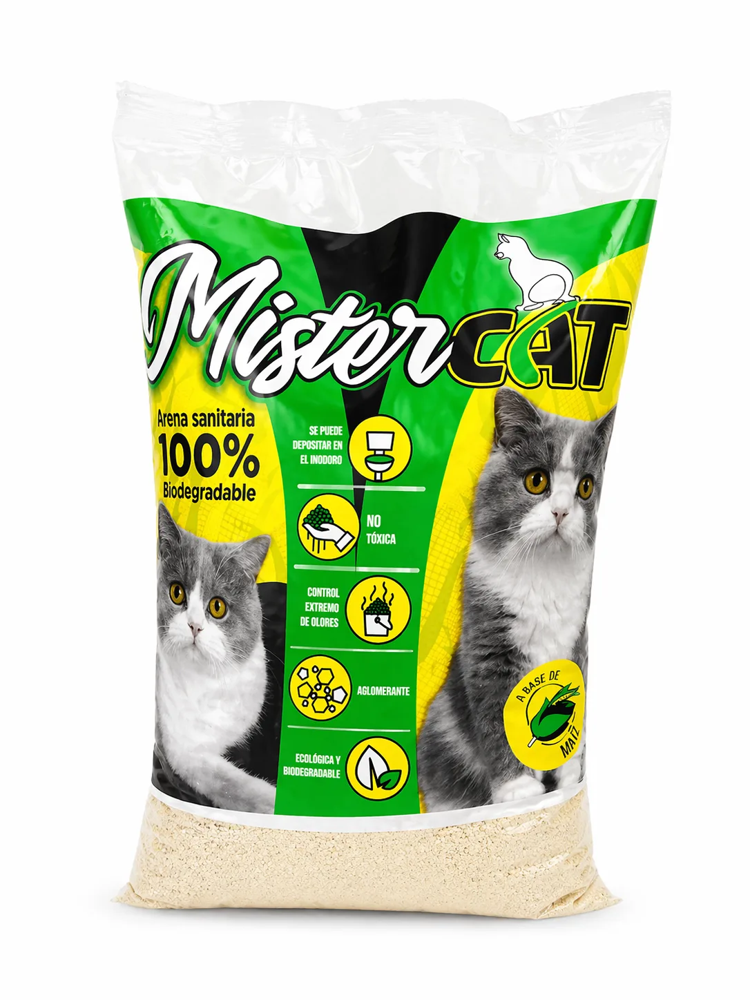ARENA SANITARIA DE MAIZ MISTER CAT X 4 K