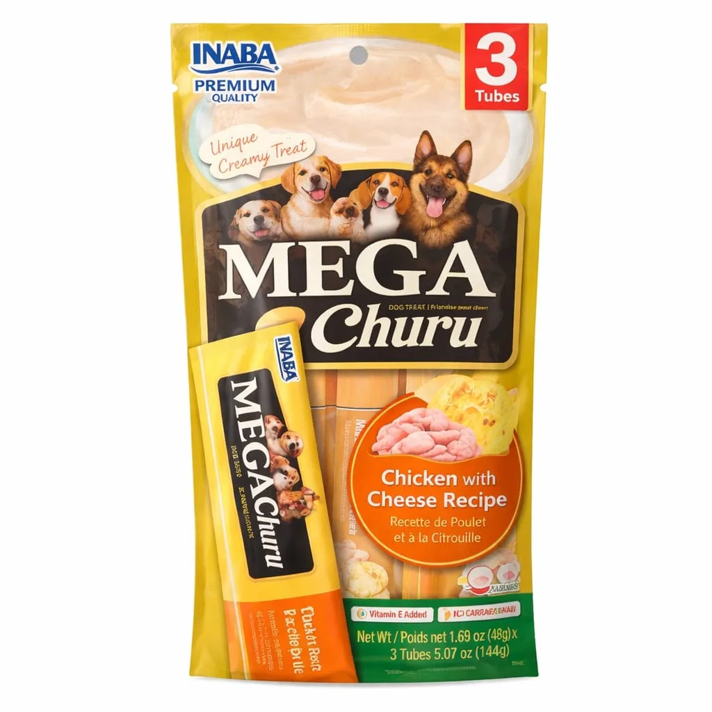 CHURU MEGA DOG POLLO -QUESO  X 3